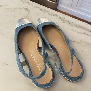 Stuart weitzman Pearl Genuine Calf Hair Slingback (Women)